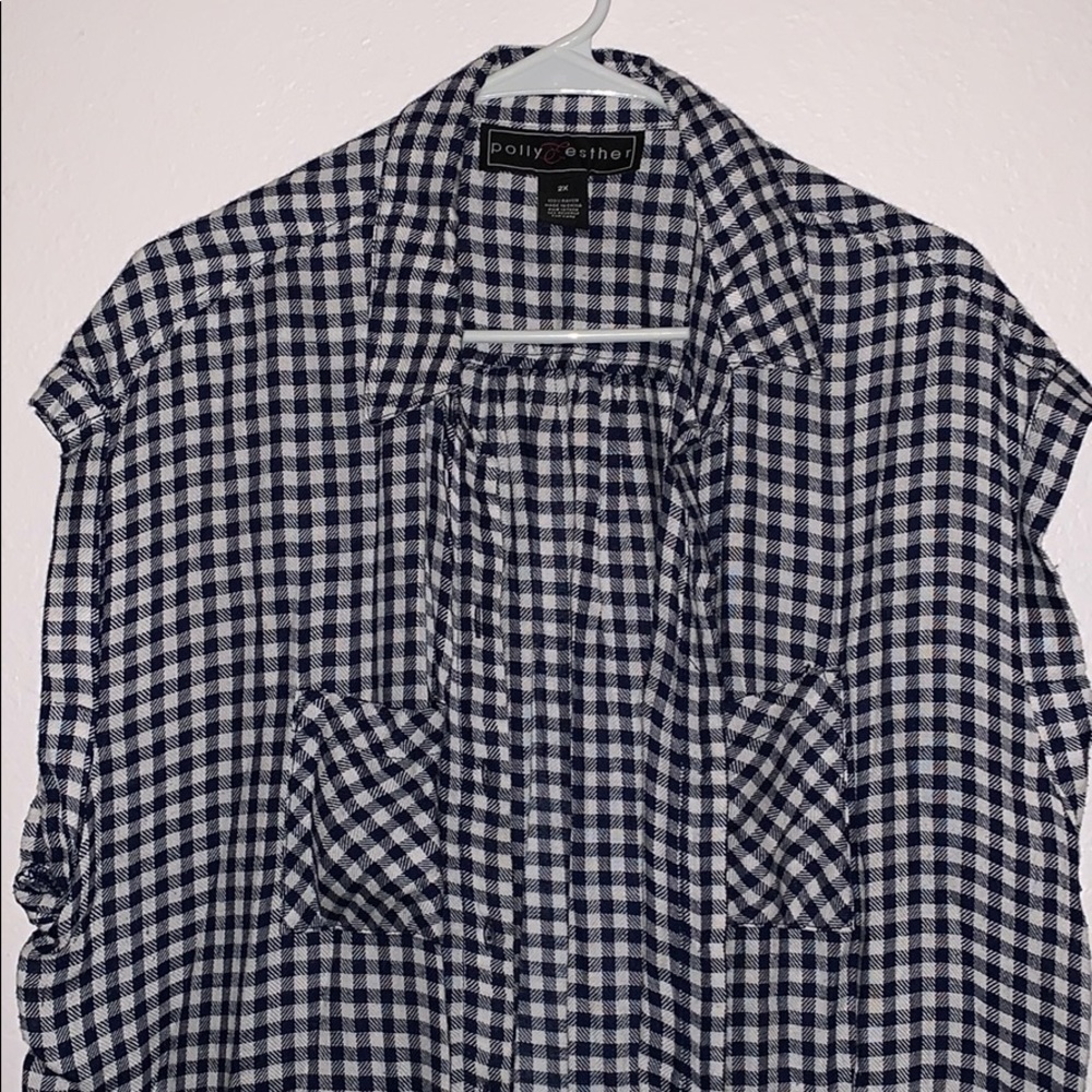 Long Button Down Top - Picture 2 of 3